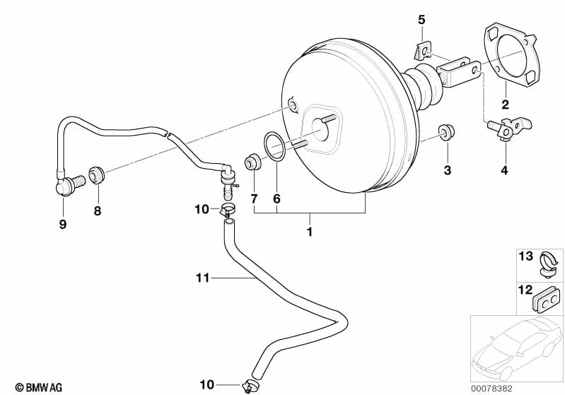 Power brake unit depression