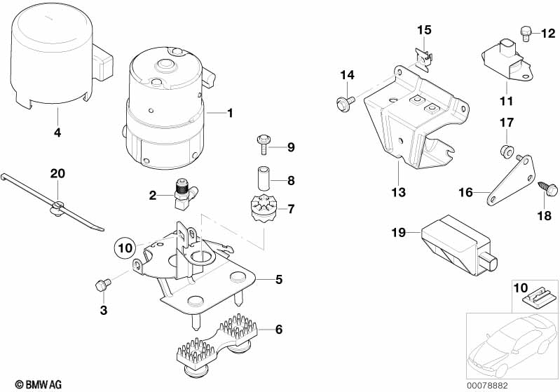 DSC compressor/senors/mounting parts