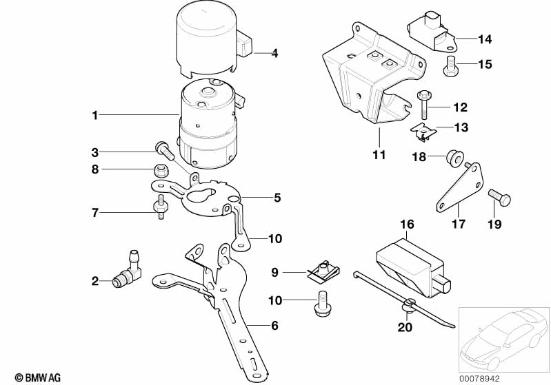 DSC compressor/senors/mounting parts