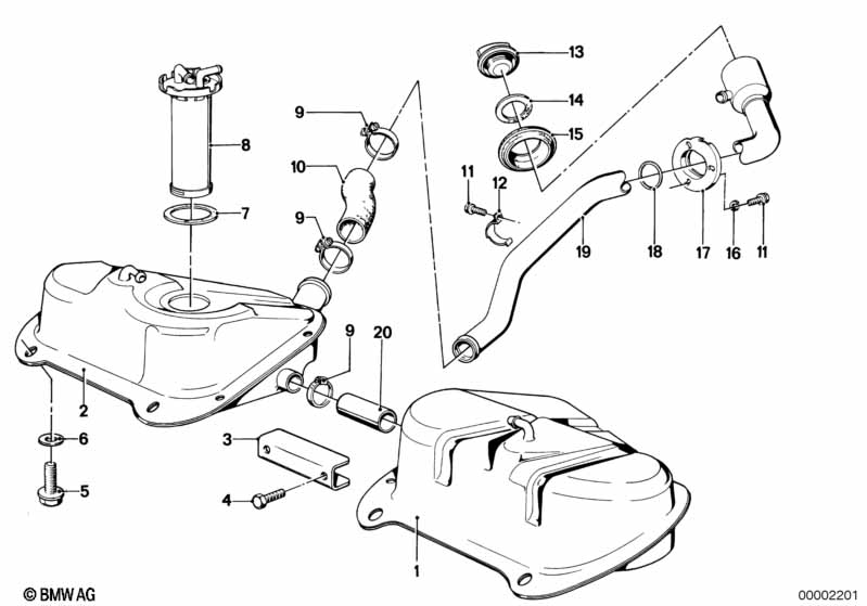 Genuine BMW 16111116781 E12 E23 E21 Filler Cap Without Lock (Inc. 630CSi) | ML Performance UK Car Parts