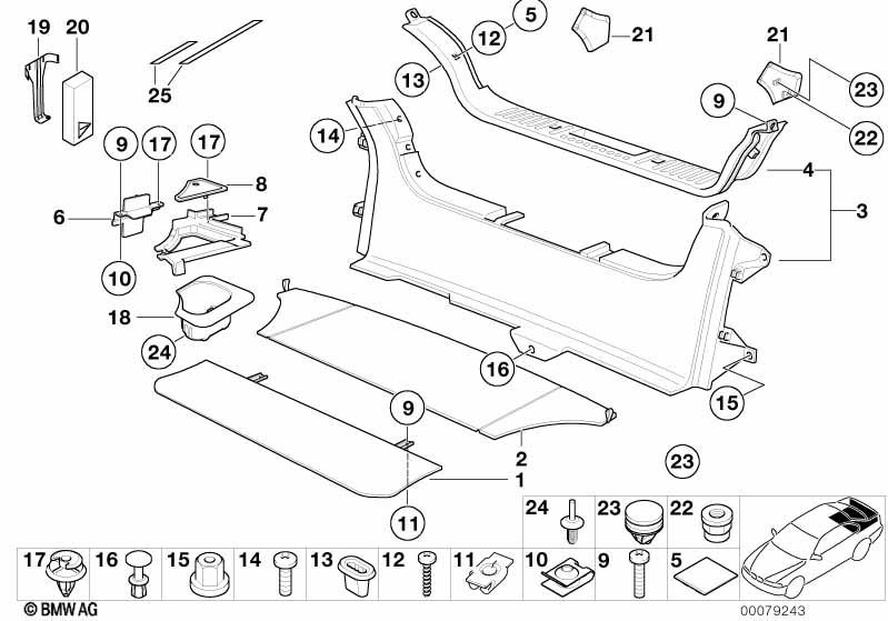 Genuine BMW 51478401897 E36 Loading Sill Cover BEIGE 2 (Inc. Z3) | ML Performance UK Car Parts