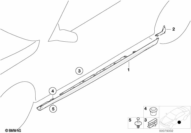 M cover for rocker panel / wheel arch