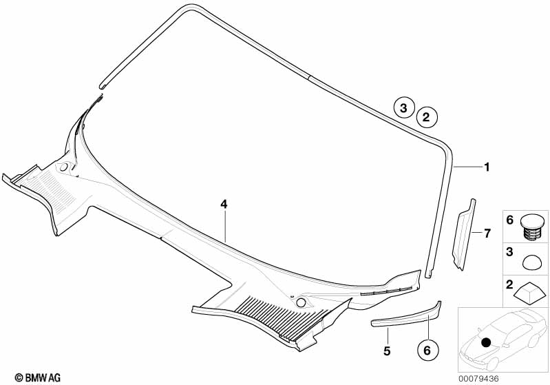 Genuine BMW 51337025723 E52 Cover, Column A, Left (Inc. ALPINA V8 & Z8) | ML Performance UK Car Parts