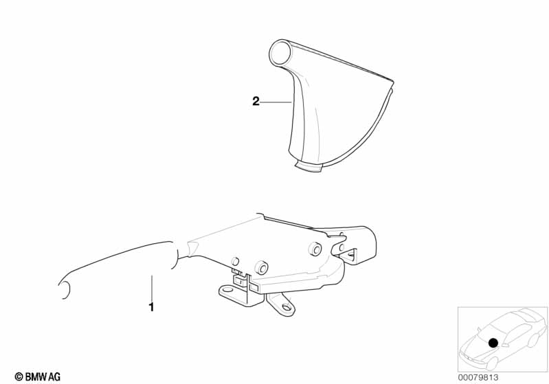 Individual handbrake lever and cover