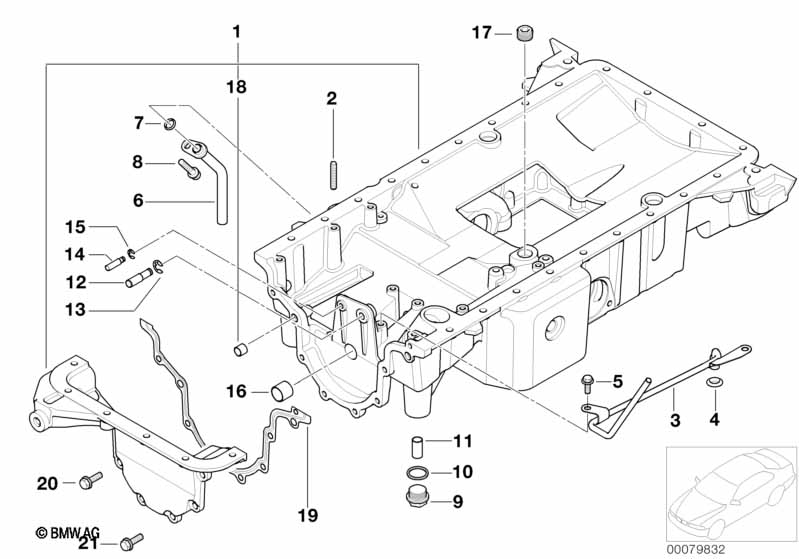 Genuine BMW 11137831631 E52 Oil Pan Upper Part (Inc. Z8) | ML Performance UK Car Parts