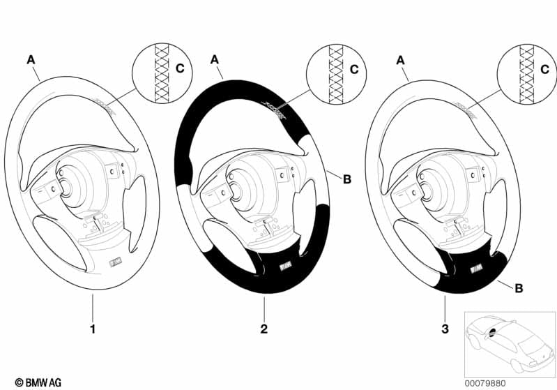 Individ. M sports strng whl airbag-Smart