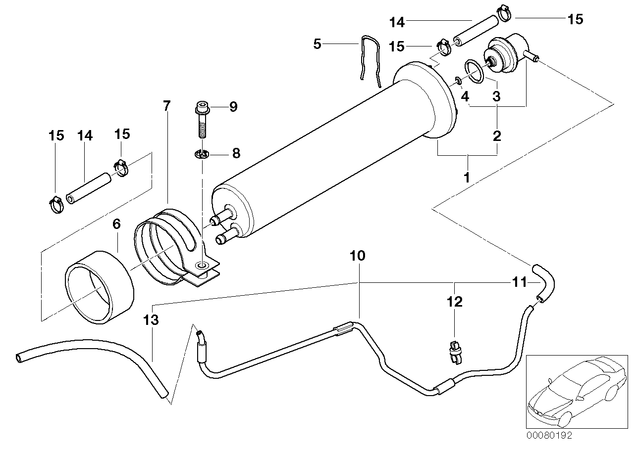Genuine BMW 13321709535 E39 E53 E38 Fuel Filter With Pressure Regulator (Inc. 530i, 735i & X5 4.6is) | ML Performance UK Car Parts