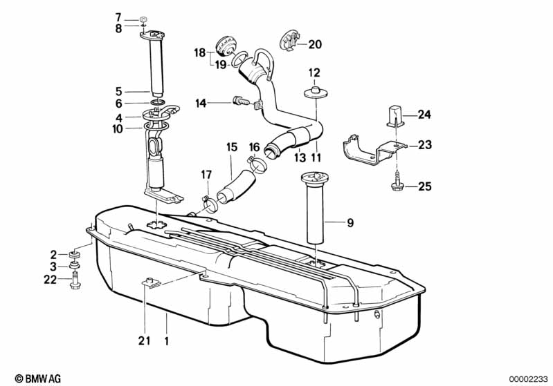 Genuine BMW 07119904368 E83 Hex Bolt M8X25-Z2-8.8 (Inc. 325i) | ML Performance UK Car Parts