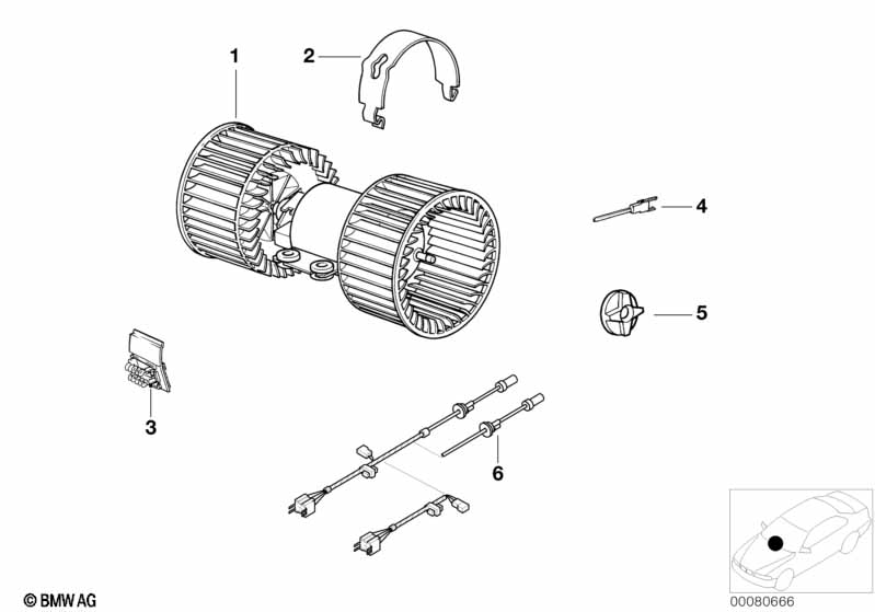 Genuine BMW 64118385270 E52 Wiring For Air Conditioner (Inc. ALPINA V8 & Z8) | ML Performance EU Car Parts