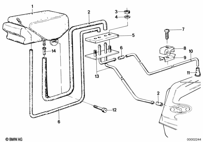 Expansion tank/tubing