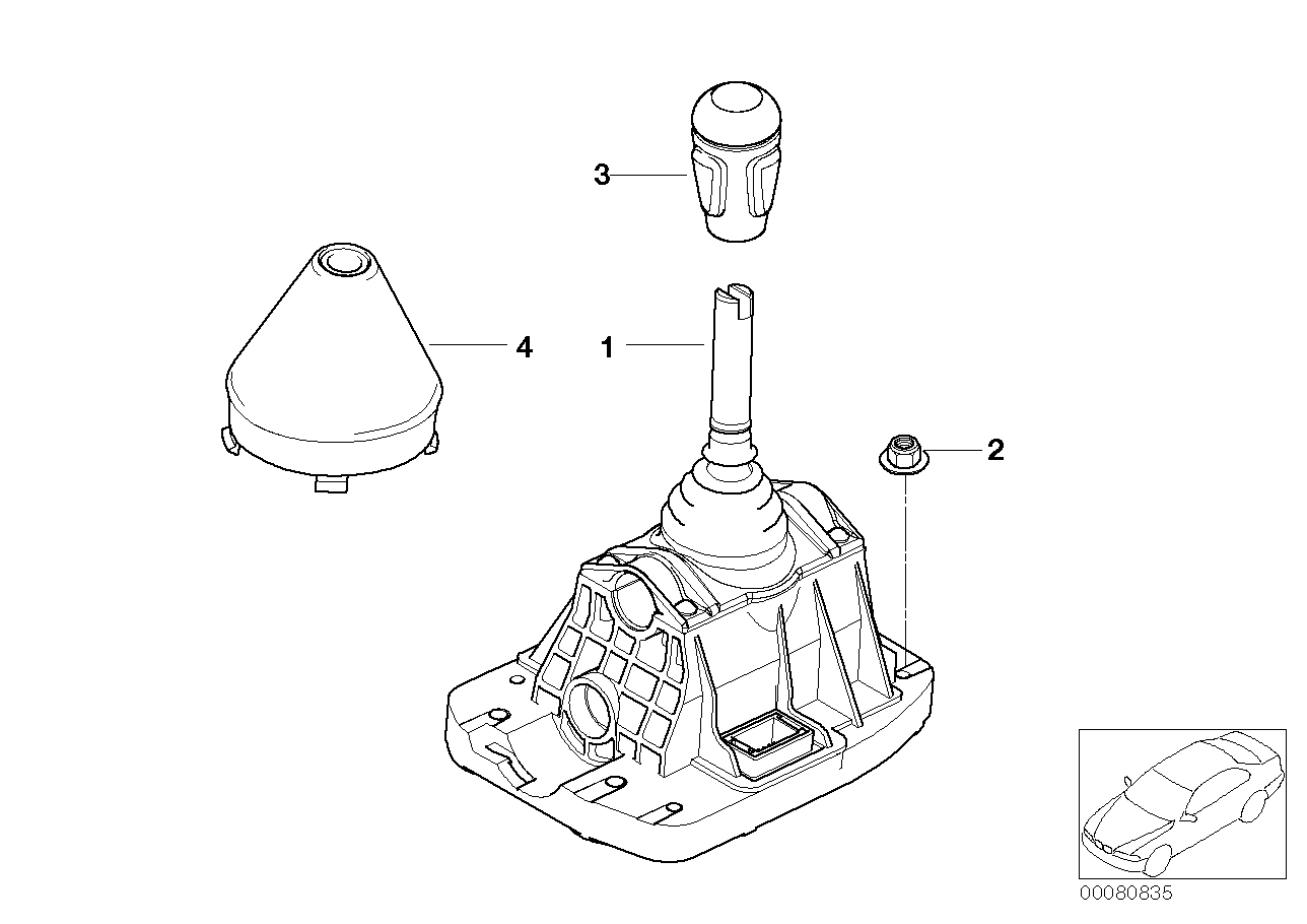 Genuine BMW 25122283852 E46 Gear Shifting Steptronic, Smg (Inc. M3 & M3 CSL) | ML Performance UK Car Parts