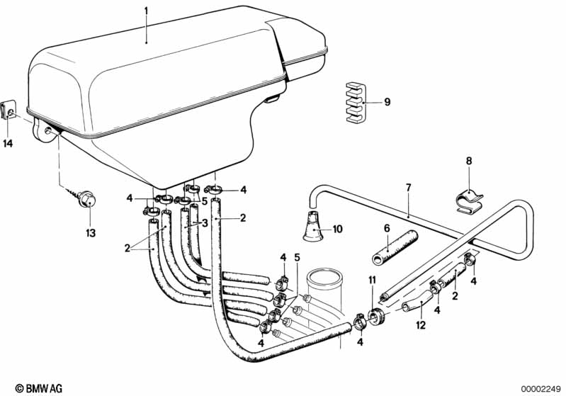 Expansion tank/tubing
