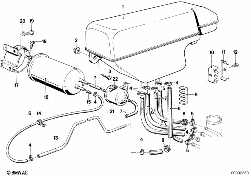 Exp.tank/activated Carbon container