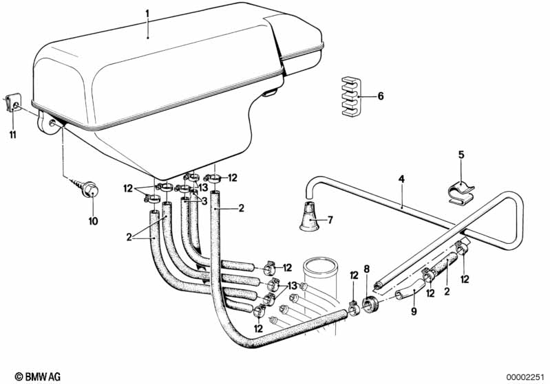 Expansion tank/tubing