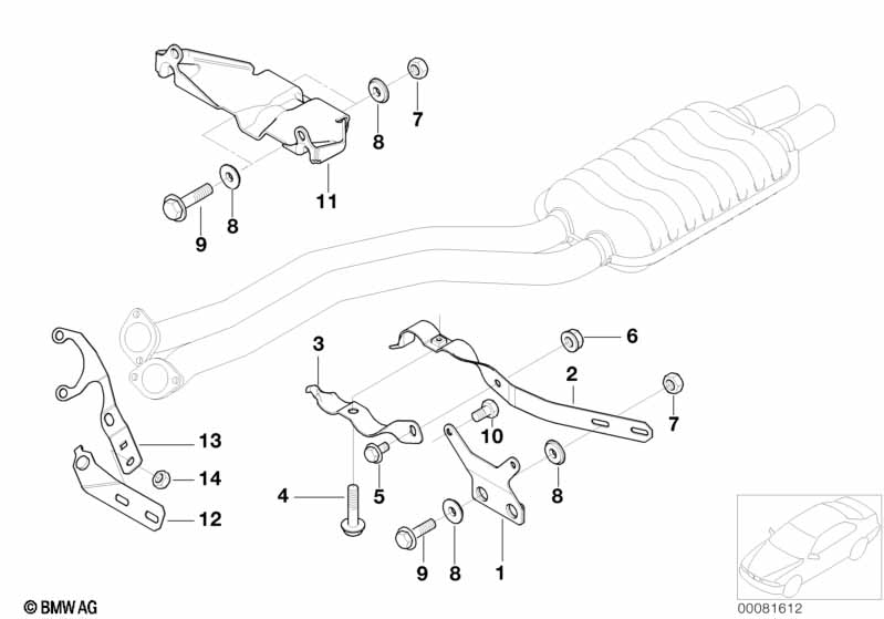 Genuine BMW 18207504251 E39 Bracket 5HP19 (Inc. 525i, 520i & 530i) | ML Performance EU Car Parts