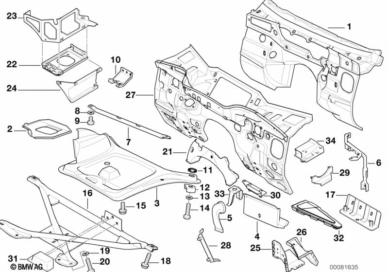 Splash wall parts