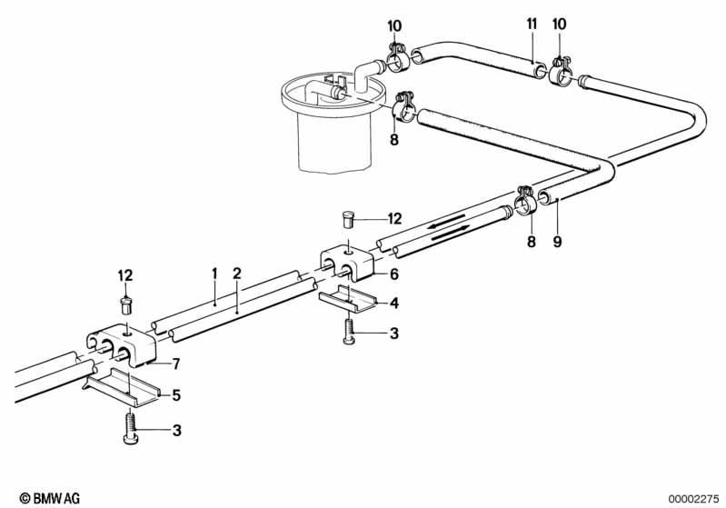 Genuine BMW 16121155060 E38 E31 E28 Holder (Inc. 730iL, L7 & 320i) | ML Performance UK Car Parts