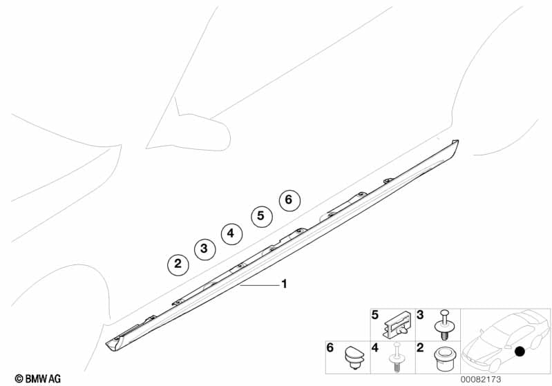 M cover for rocker panel / wheel arch