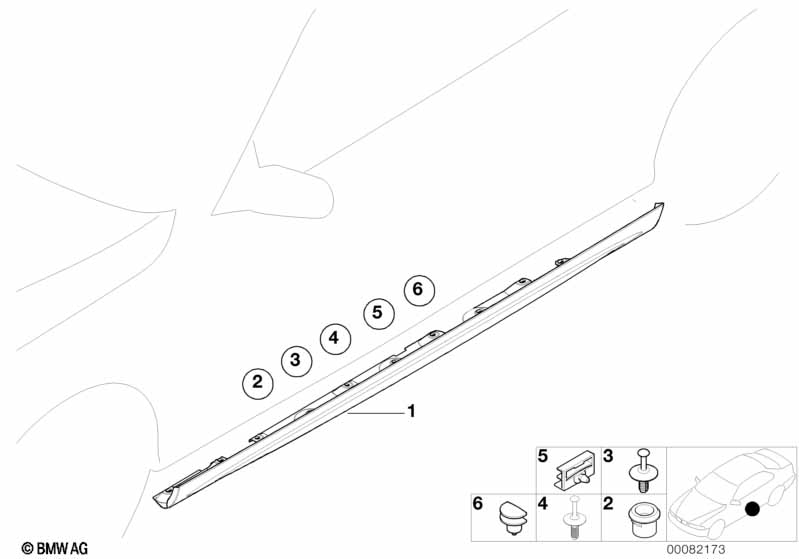 M cover for rocker panel / wheel arch