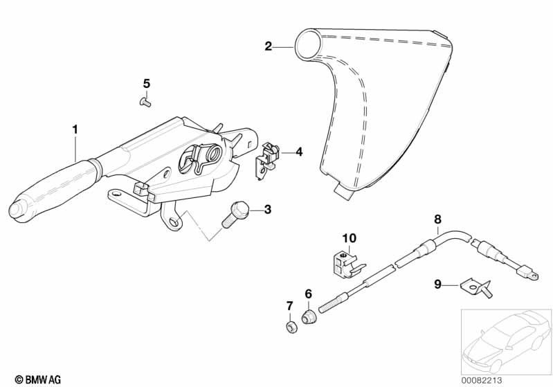 Handbrake lever