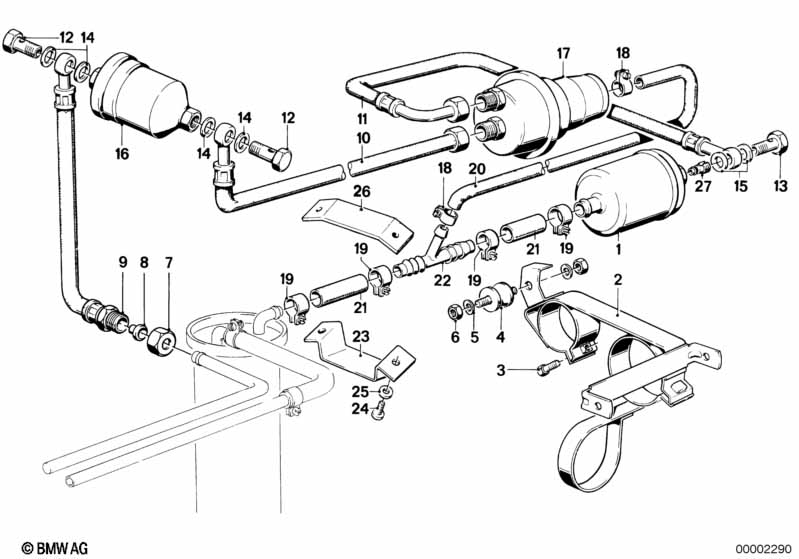 Genuine BMW 16121118887 E21 Fuel Pipe (Inc. 320i) | ML Performance UK Car Parts
