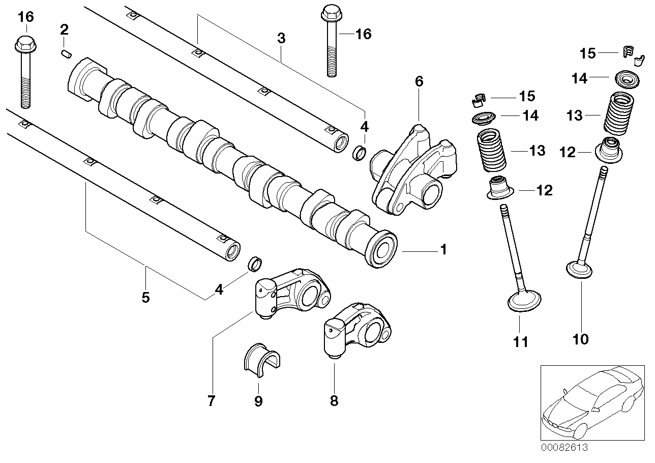 Genuine BMW 11337522124 R50 R53 Rocker Arm, Outlet (Inc. One 1.6i, Cooper S & Coop.S JCW GP) | ML Performance UK Car Parts