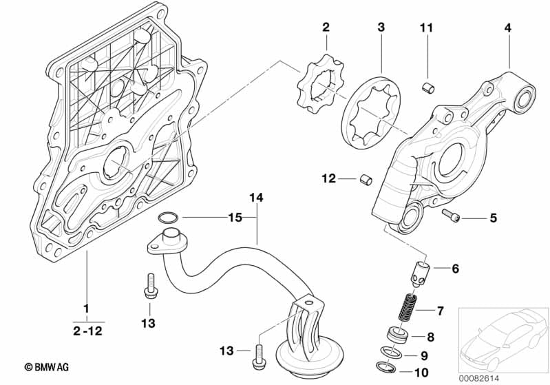 Lubrication system/Oil pump with drive