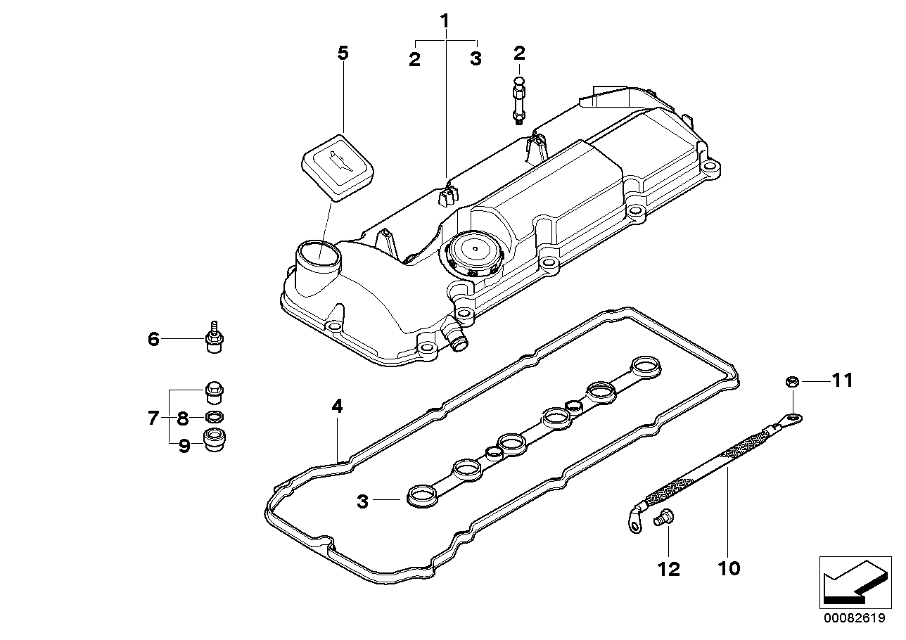 Genuine BMW 11127521086 E46 Cyl.Head Cover Complete (Inc. 325Ci & 325i) | ML Performance UK Car Parts