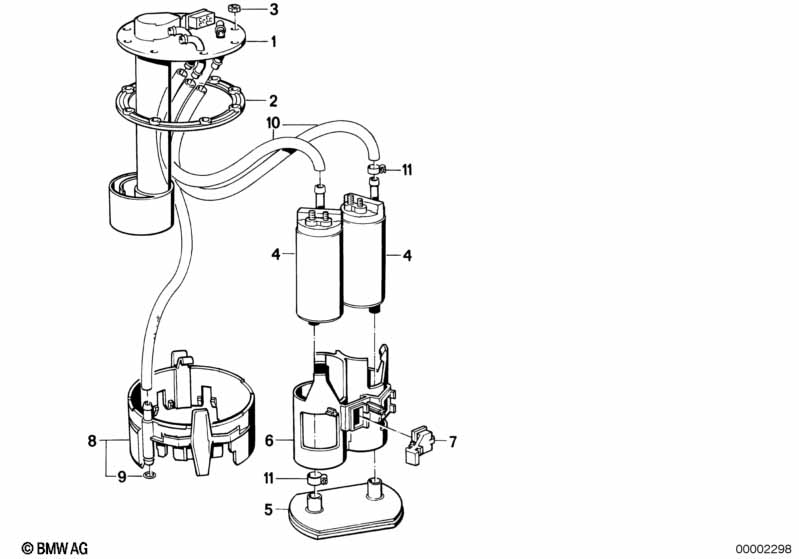 Genuine BMW 16146768653 E32 Fuel Pump (Inc. 750iLS, 750iL & 750i) | ML Performance UK Car Parts