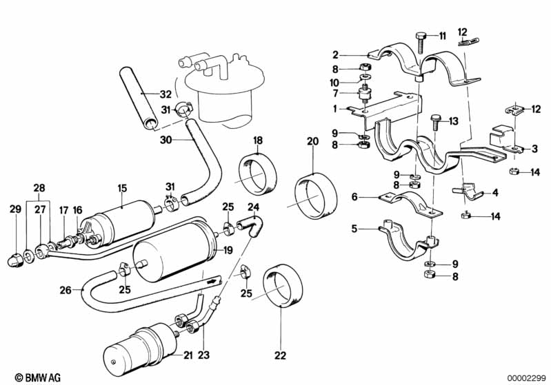 Genuine BMW 16121152308 E28 E24 Support Shackle (Inc. 535i) | ML Performance UK Car Parts