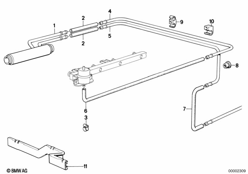 Genuine BMW 64531386664 E24 Hose Evaporator-Compressor (Inc. 635CSi, 628CSi & M6) | ML Performance EU Car Parts