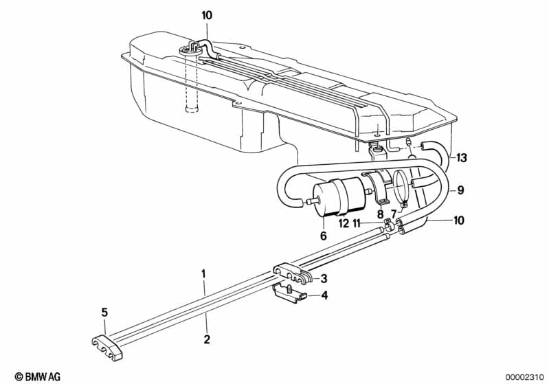 Fuel pipes and fuel filters