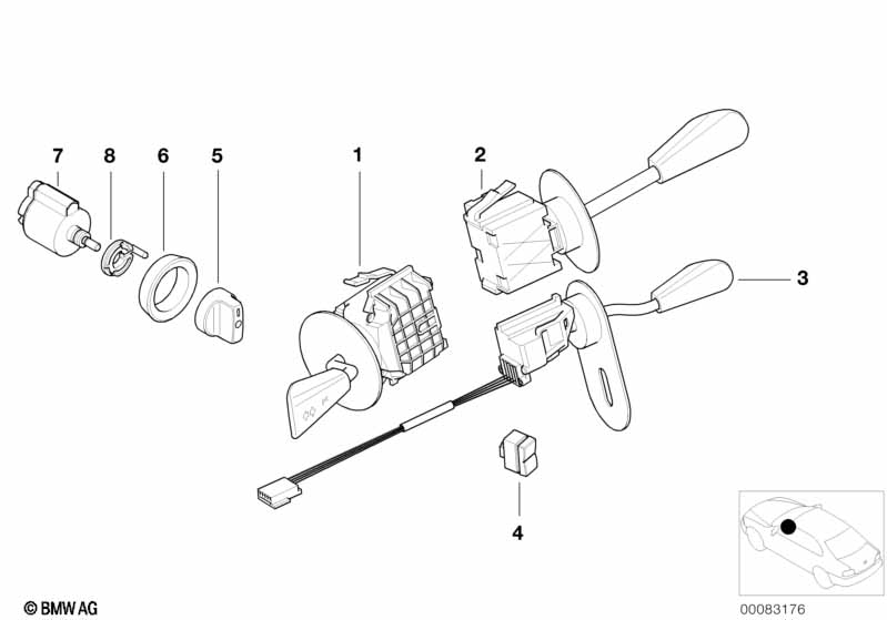 Genuine BMW 61318377807 E52 Light Switch Covering (Inc. Alpina V8 & Z8) | ML Performance EU Car Parts