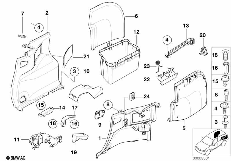 Genuine BMW 51478256942 E46 Right Vent Louver GRAU (Inc. 325i, 330i & 320d) | ML Performance UK Car Parts