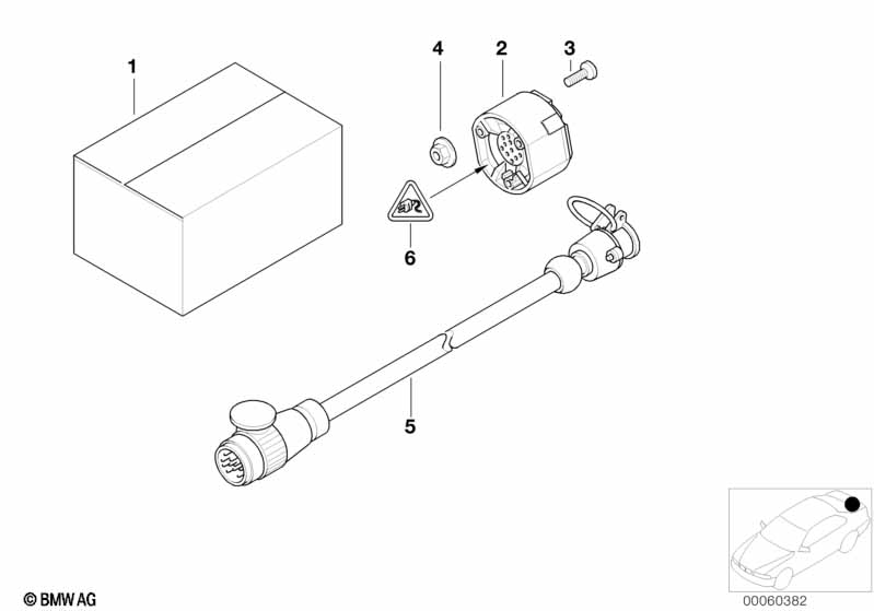Single parts of trailer hitch