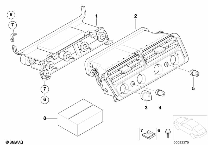 Genuine BMW 64116902890 E52 Instrument Panel With Electronic Control (Inc. Alpina V8 & Z8) | ML Performance EU Car Parts