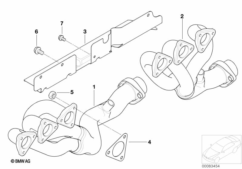 Genuine BMW 11627830659 E46 E36 Exhaust Manifold, Rear ZYL.4-6 (Inc. M3 & Z3 M) | ML Performance UK Car Parts
