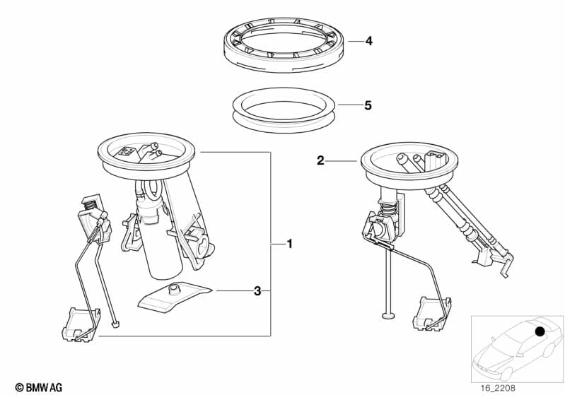 Fuel pump and fuel level sensor
