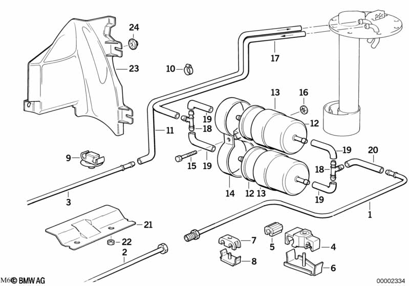 Genuine BMW 13321729493 E31 Bracket Fuel Strainer (Inc. 850Ci, 850CSi & 840Ci) | ML Performance UK Car Parts