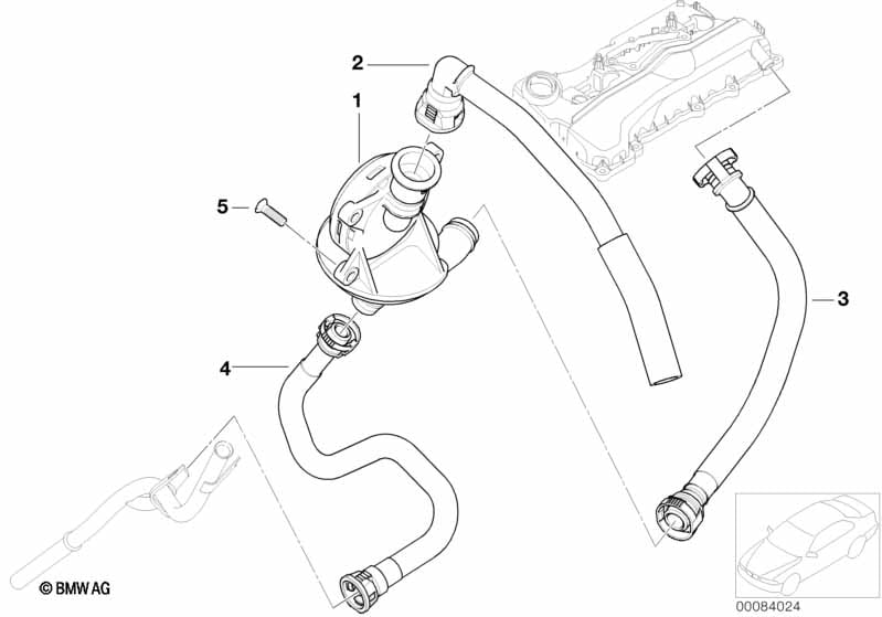 Crankcase-Ventilation/oil separator