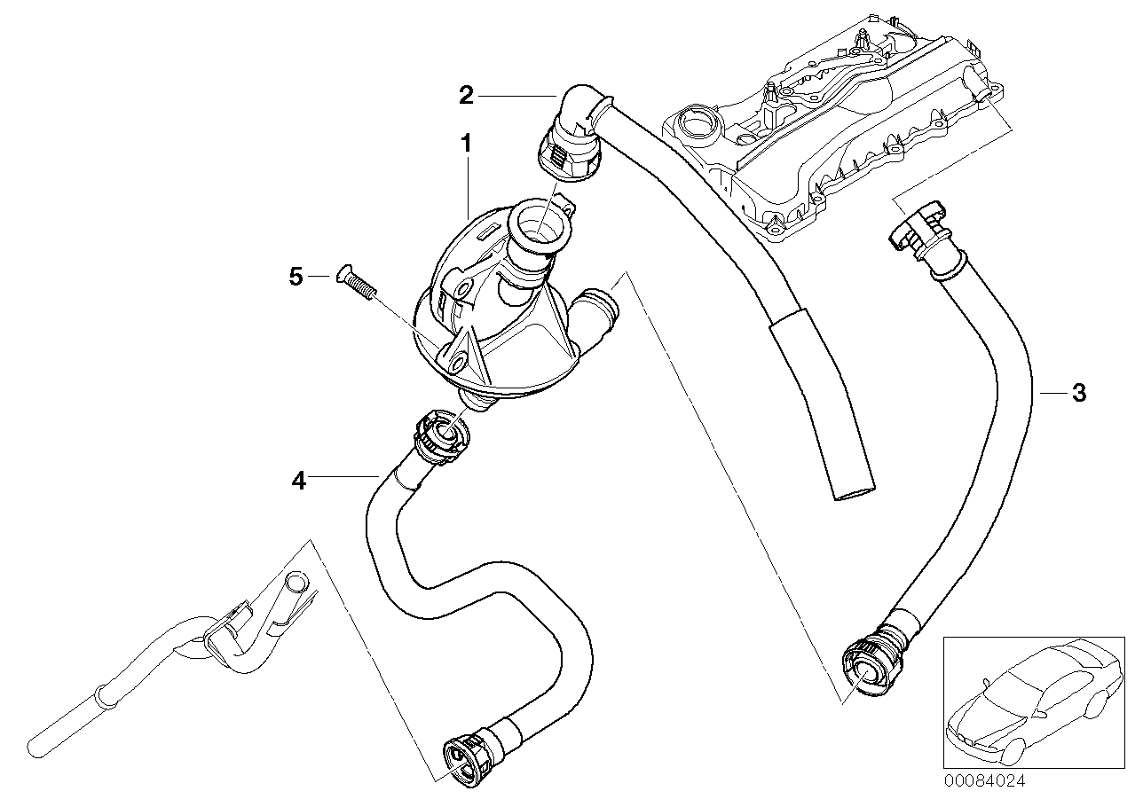 Genuine BMW 11157511341 E46 E83 Connecting Line (Inc. 318Ci, 316ti & 316i) | ML Performance UK Car Parts