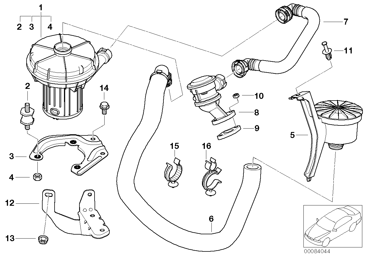 Genuine BMW 11727553068 E46 E85 Valve (Inc. 316Ci, 318ti & 318i) | ML Performance UK Car Parts