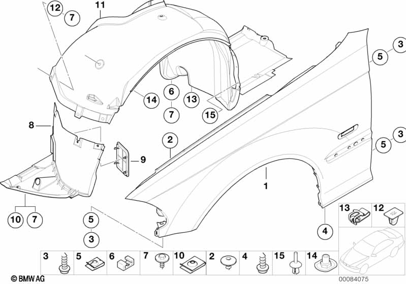 Genuine BMW 51718193812 E46 Covering Right (Inc. 330d, 318d & 316i 1.6) | ML Performance EU Car Parts