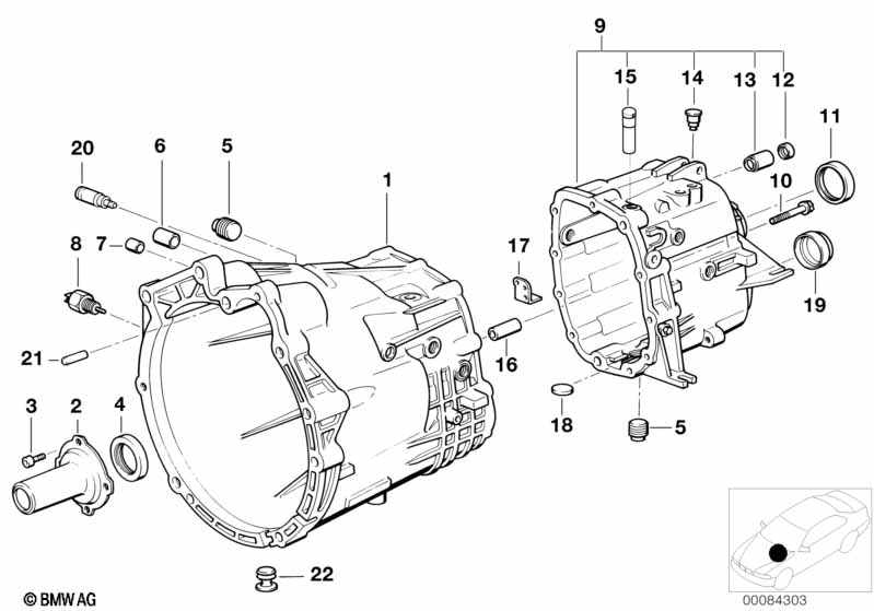 S5D...Z housing + mounting parts
