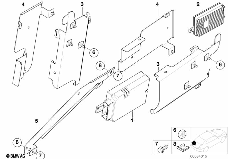 Single parts, SA 627, trunk