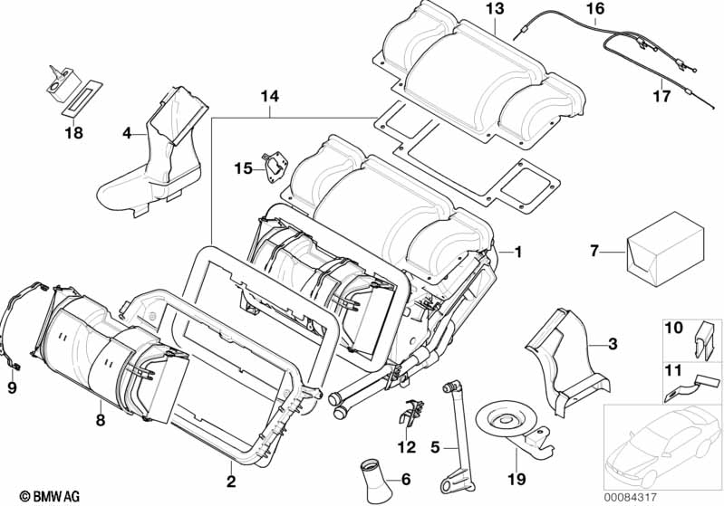 Genuine BMW 64116911693 E52 Holder, Stepper Motor (Inc. ALPINA V8 & Z8) | ML Performance EU Car Parts