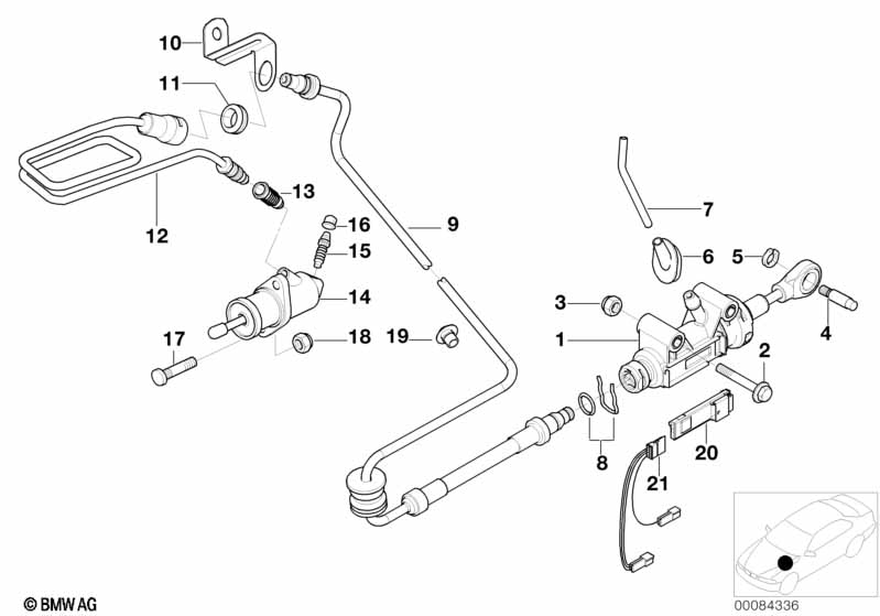 Genuine BMW 21521165678 E53 Clutch Line (Inc. X5 3.0d & X5 3.0i) | ML Performance UK Car Parts