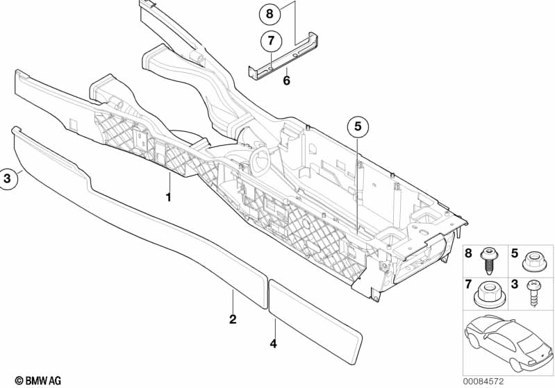 Mount, center console