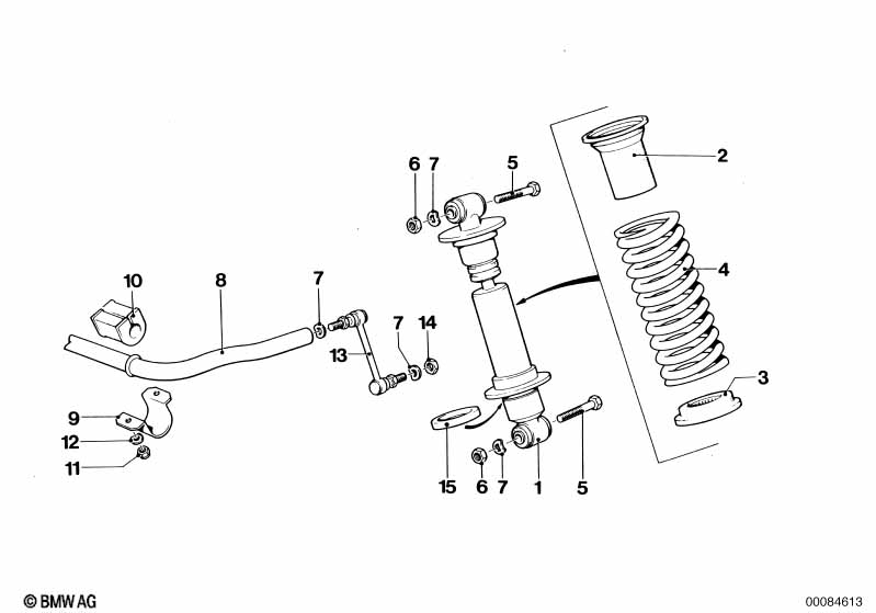Genuine BMW 31352160106 E26 Stabilizer (Inc. M1) | ML Performance EU Car Parts