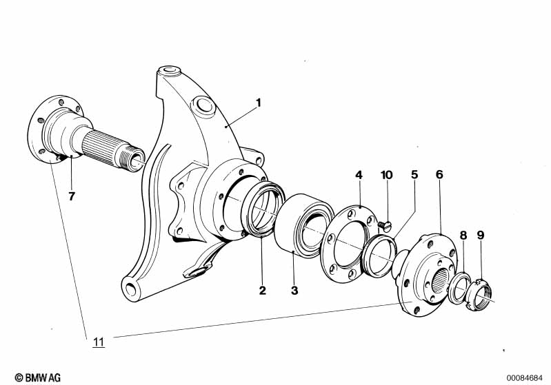 Genuine BMW 33412160048 E26 Lock Ring M 35X1,5 (Inc. M1) | ML Performance EU Car Parts